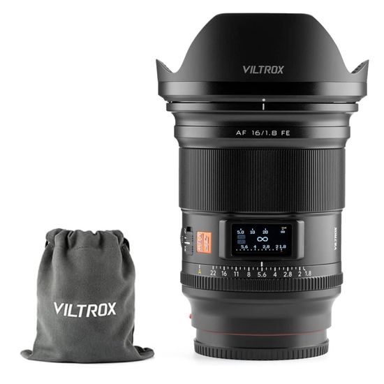 Lente Viltrox Af 16mm F/1.8 Fe Fullframe Para Câmera Sony E-mount Lente Viltrox Af 16mm F/1.8 Fe Fullframe Para Câmera Sony E-mount
