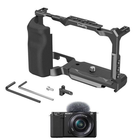 Cage Gaiola Smallrig Com Grip Empunhadura Para Sony Zv-e10 Cage Gaiola Smallrig Com Grip Empunhadura Para Sony Zv-e10
