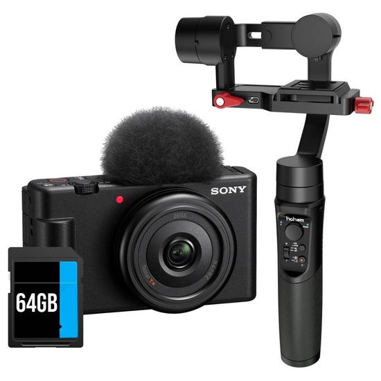 Câmera Mirrorless Sony Zv-1f 4k 20mm + Estabilizador Eletronico Gimbal Câmera Mirrorless Sony Zv-1f 4k 20mm + Estabilizador Eletronico Gimbal