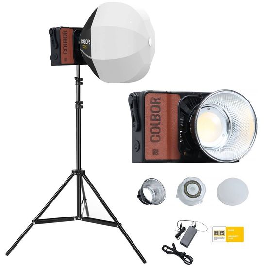 Iluminador 100w Led Bicolor Colbor Wonder W100 + Soft Mini Lanterna + Tripé Iluminador 100w Led Bicolor Colbor Wonder W100 + Soft Mini Lanterna + Tripé