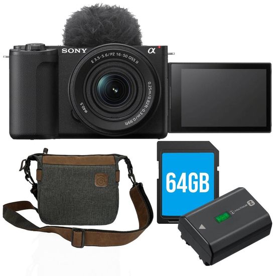 Camera Sony Zve-10 Versão 2 Lente 16-50mm Com Bateria Extra + Bolsa + Cartão 64gb Camera Sony Zve-10 Versão 2 Lente 16-50mm Com Bateria Extra + Bolsa + Cartão 64gb