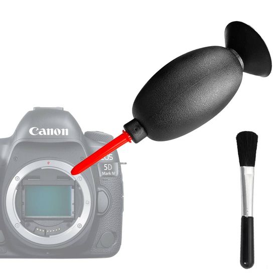 Kit Bomba De Ar Soprador Limpeza De Câmeras, Lentes, Sensor Cmos + Pincel Kit Bomba De Ar Soprador Limpeza De Câmeras, Lentes, Sensor Cmos + Pincel