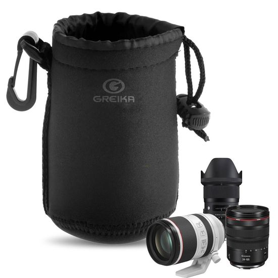 Estojo Acolchoado Neoprene Greika LB Para Lentes LB-L Até 17cm Estojo Acolchoado Neoprene Greika LB Para Lentes LB-L Até 17cm