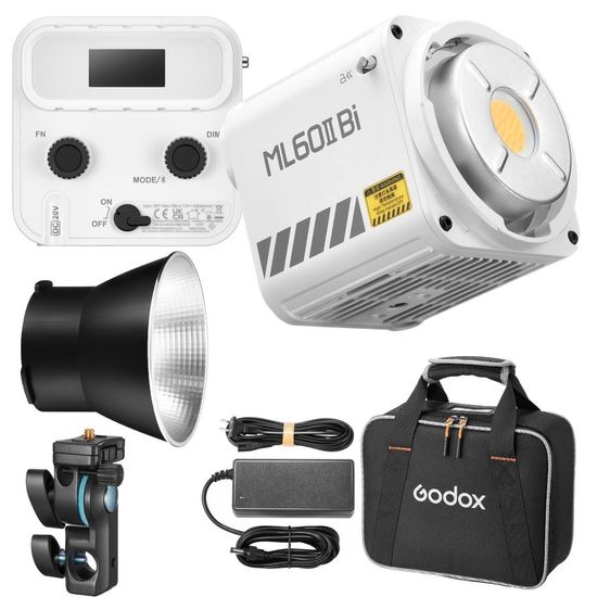 Iluminador Led Ultra Compacto Godox Ml60ii Bi Luz Bicolor 70w Com Bolsa Iluminador Led Ultra Compacto Godox Ml60ii Bi Luz Bicolor 70w Com Bolsa