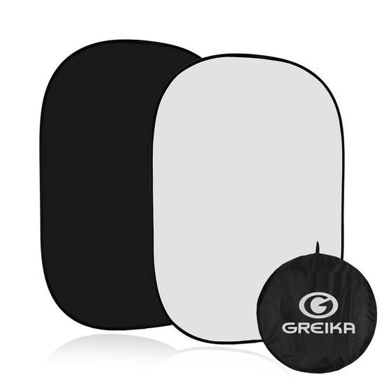 Fundo Infinito Portátil Preto E Branco Dupla Face 150x200cm - Greika Fundo Infinito Portátil Preto E Branco Dupla Face 150x200cm - Greika