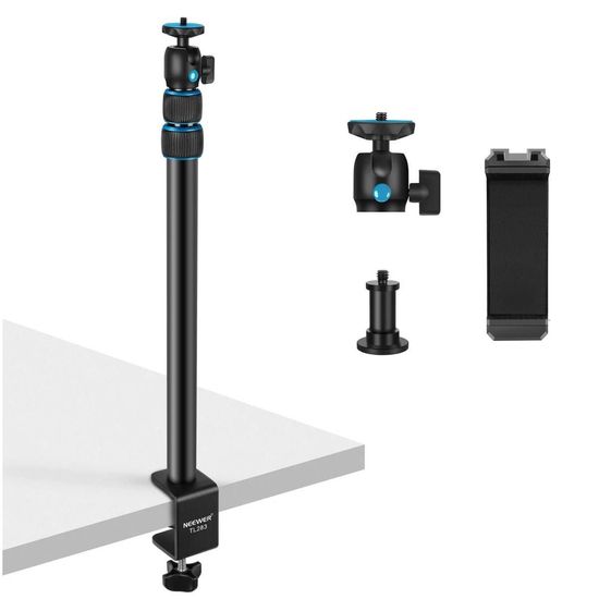 Suporte Apoio De Mesa 102cm Com Articulação Para Camera Celular Luz Neewer Suporte Apoio De Mesa 102cm Com Articulação Para Camera Celular Luz Neewer