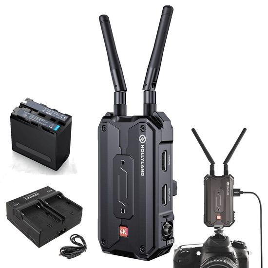 Kit Transmissor De Vídeo Hollyland Pyro H Hdmi 4k/30 Fps Uvc Wifi + Bateria E Carregador Kit Transmissor De Vídeo Hollyland Pyro H Hdmi 4k/30 Fps Uvc Wifi + Bateria E Carregador