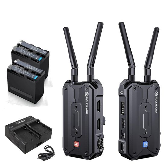 Kit Sistema Transmissão De Vídeo Tx E Rx Hollyland Pyro H Hdmi 4k + Bateria E Carregador Kit Sistema Transmissão De Vídeo Tx E Rx Hollyland Pyro H Hdmi 4k + Bateria E Carregador