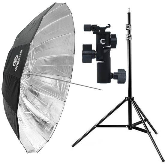 sombrinha-180cm-bs1675-kit-com-suporte-flash sombrinha-180cm-bs1675-kit-com-suporte-flash