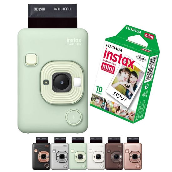 Câmera e Impressora Bluetooth Instax Liplay Hibrida 2 em 1  + Filme 10 fotos Verde