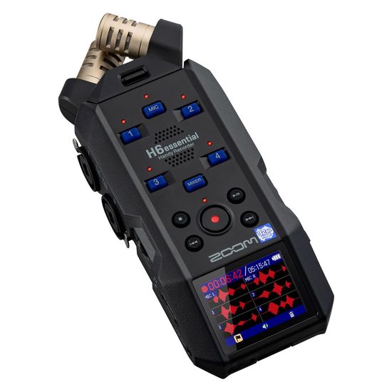 Gravador De Áudio Portátil Zoom H6essential 6 Faixas 32-bit Float