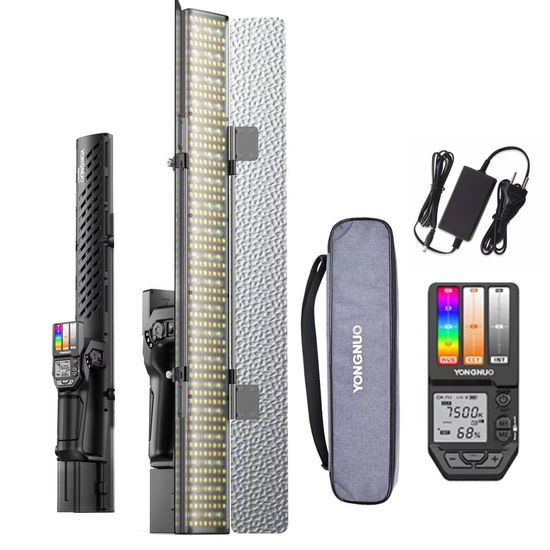 Bastão Led Varinha RGB Bicolor Yongnuo YN360IV 24W com Fonte Bivolt Bastão Led Varinha RGB Bicolor Yongnuo YN360IV 24W com Fonte Bivolt