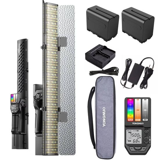 Bastão RGB Led Yongnuo 24W YN360IV com 2 Baterias F970 + Fonte Bastão RGB Led Yongnuo 24W YN360IV com 2 Baterias F970 + Fonte