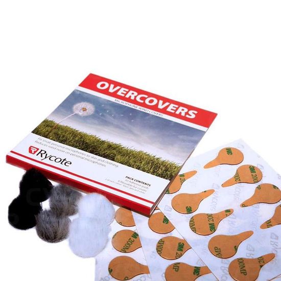 Adesivo Rycote Com Protetor De Vento Para Microfone - Preto, Branco E Cinza, 6 Unidades, 30 Adesivos Adesivo Rycote Com Protetor De Vento Para Microfone - Preto, Branco E Cinza, 6 Unidades, 30 Adesivos