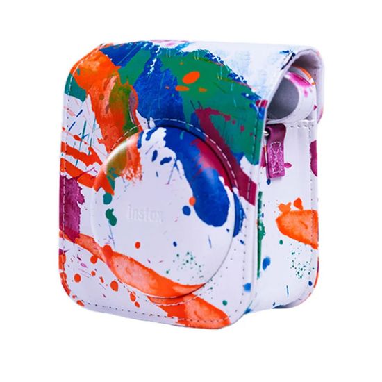 Bolsa De Couro Fujifilm Instax Spray Para Câmera Instax Mini 12 Bolsa De Couro Fujifilm Instax Spray Para Câmera Instax Mini 12