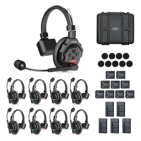 Sistema De Intercomunicação Sem Fio Synco X-talk X9 Com 9 Fones De Ouvido 2,4 Ghz Sistema De Intercomunicação Sem Fio Synco X-talk X9 Com 9 Fones De Ouvido 2,4 Ghz