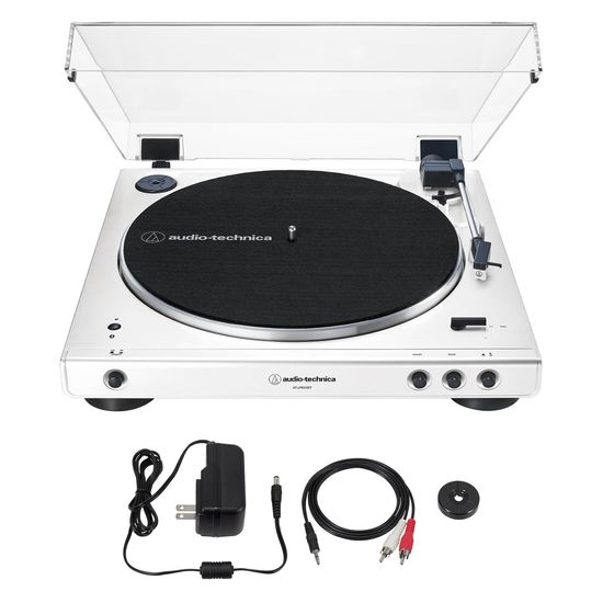 Toca Discos Vinil Audio Technica At Lp-60x Bluetooth Automático Branco Toca Discos Vinil Audio Technica At Lp-60x Bluetooth Automático Branco
