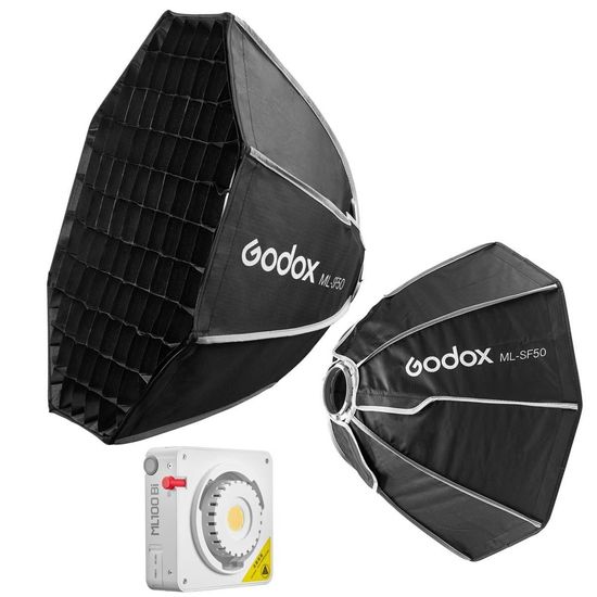 Softbox Octa Com Grid Godox 50cm Para Led Ml100bi Ml60ii Bi Softbox Octa Com Grid Godox 50cm Para Led Ml100bi Ml60ii Bi