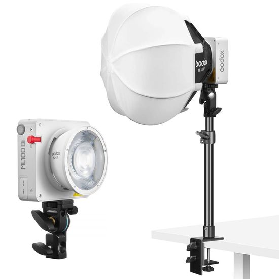 Iluminação Led De Mesa Godox Ml100bi Com Softbox Balão 30cm 100w Iluminação Led De Mesa Godox Ml100bi Com Softbox Balão 30cm 100w