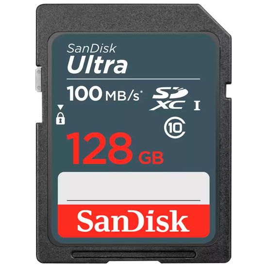Cartão De Memória Sandisk Ultra Microsd 128gb 100mb/s Uhs-i Sdxc Cartão De Memória Sandisk Ultra Microsd 128gb 100mb/s Uhs-i Sdxc