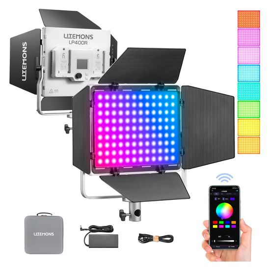 Painel de LED RGB Godox LP400R 36W 1800-10.000K CRI 96 Painel de LED RGB Godox LP400R 36W 1800-10.000K CRI 96