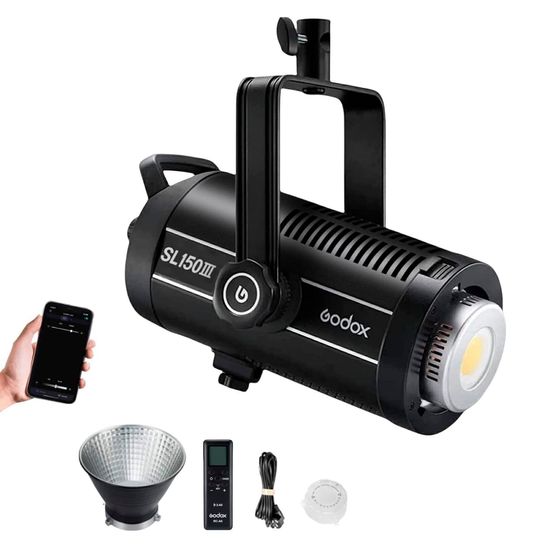 Iluminador Led Luz Contínua Godox Sl150iii 5600k Bivolt Iluminador Led Luz Contínua Godox Sl150iii 5600k Bivolt