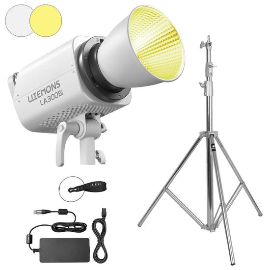Iluminador Led Bicolor Godox Estúdio La300bi Litemons 330w + Tripé Inox Iluminador Led Bicolor Godox Estúdio La300bi Litemons 330w + Tripé Inox