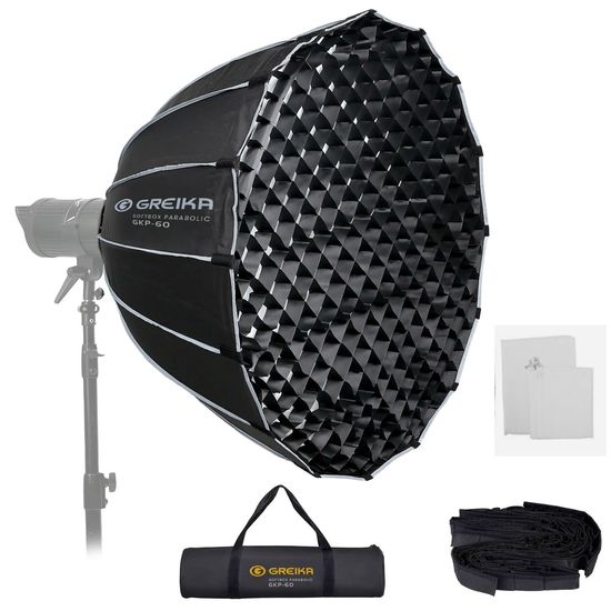 Softbox Bowens Greika Gkp2-60 Com Grid Colmeia Montagem Rápida Softbox Bowens Greika Gkp2-60 Com Grid Colmeia Montagem Rápida