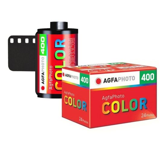 Filme 35mm Colorido para Cameras Analógicas AGFA 24 poses ISO 400